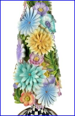 MacKenzie-Childs Courtly Check Country Stroll Table Top 24 Tall Tree New No Box