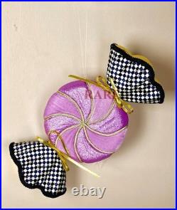 MacKenzie-Childs Courtly Check Trick or Treat Medium Plush Candy Hanging Décor