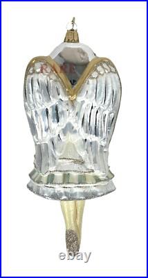 MacKenzie-Childs Crystal Palace Angel Glass Ornament 7 Tall Brand New in Box