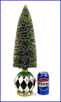 MacKenzie-Childs Emerald Luxe Brush Bottle Illuminated Tree Large New No Box