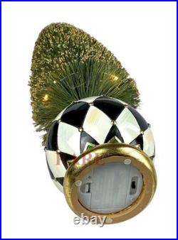 MacKenzie-Childs Emerald Luxe Brush Bottle Illuminated Tree Large New No Box