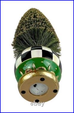 MacKenzie-Childs Emerald Luxe Brush Bottle Illuminated Tree Medium New No Box