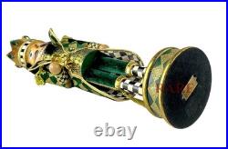 MacKenzie-Childs Emerald Luxe Nutcracker Courtly Check New No Box