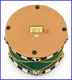 MacKenzie-Childs Emerald Luxe Small Drum 6 Tall x 7.5 Diameter New No Box