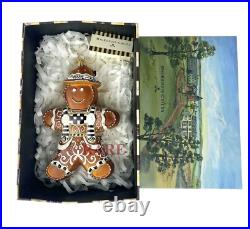 MacKenzie-Childs Farmhouse Gingerbread Boy Glass Ornament Brand New in Box