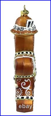 MacKenzie-Childs Farmhouse Gingerbread Boy Glass Ornament Brand New in Box
