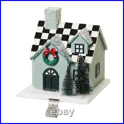 MacKenzie- Childs Farmhouse Stocking Hook and Stocking Set MacKenzie- Childs Farmhouse Stocking Hook and Stocking Set