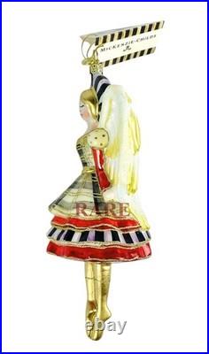 MacKenzie-Childs Glam Up Angel Glass Ornament 7 Tall Brand New in Box