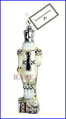 MacKenzie-Childs Glam Up Nutcracker Glass Ornament Brand New in Box RARE
