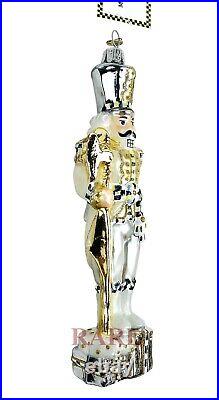 MacKenzie-Childs Glam Up Nutcracker Glass Ornament Brand New in Box RARE