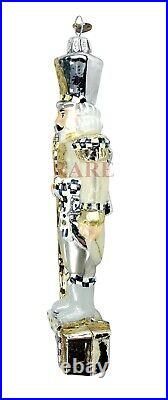 MacKenzie-Childs Glam Up Nutcracker Glass Ornament Brand New in Box RARE