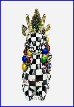 MacKenzie-Childs Granny Kitsch Courtly Check Retro Deer Tree Brand New No Box