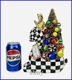 MacKenzie-Childs Granny Kitsch Courtly Check Retro Deer Tree Brand New No Box