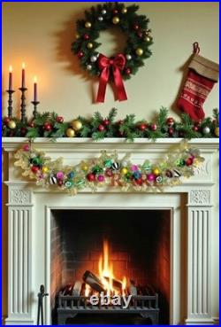 MacKenzie-Childs Granny Kitsch Illuminated Christmas 72 Garland New No Box