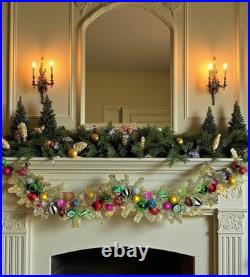 MacKenzie-Childs Granny Kitsch Illuminated Christmas 72 Garland New No Box