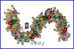 MacKenzie-Childs Granny Kitsch Illuminated Christmas 72 Garland New No Box