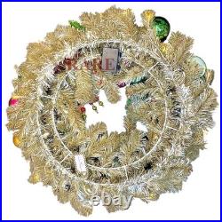 MacKenzie-Childs Granny Kitsch Illuminated Christmas Wreath Ornaments New No Box