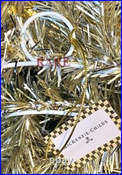 MacKenzie-Childs Granny Kitsch Illuminated Christmas Wreath Ornaments New No Box