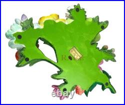 MacKenzie-Childs Green Flower Market 3 Candle Holder Centerpiece New No Box