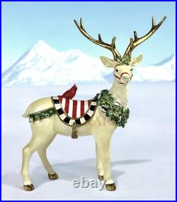 MacKenzie-Childs Large 16.5 Tall Jolly Deer Standing New