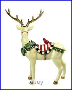 MacKenzie-Childs Large 16.5 Tall Jolly Deer Standing New