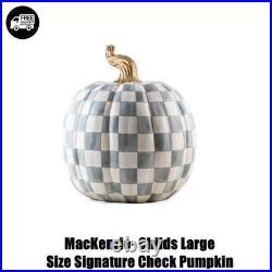 MacKenzie- Childs Large Size Signature Check Pumpkin