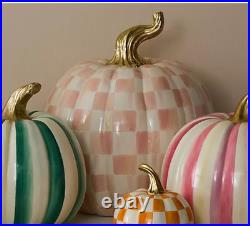 MacKenzie- Childs Large Size Signature Check Pumpkin