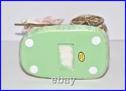 MacKenzie Childs MACARON BUNNY CARRIAGE Rabbit Pulling Decorative Egg Easter EXC