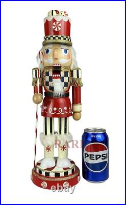 MacKenzie-Childs Peppermint Nutcracker Courtly Check Brand New No Box RARE