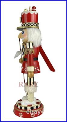 MacKenzie-Childs Peppermint Nutcracker Courtly Check Brand New No Box RARE