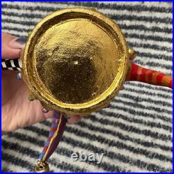 MacKenzie-Childs Rare Jester's Hat Hanging Ornament Discontinued Mardi Gras