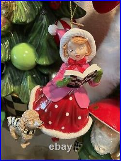 MacKenzie-Childs Wonderful Life Caroler Ornament. NIB