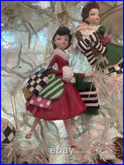 MacKenzie-Childs Wonderful Life Shopper Ornament With Courtly Check