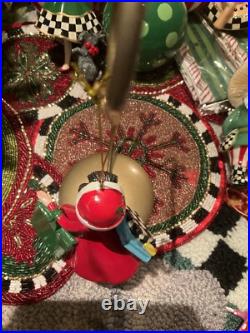 MacKenzie-Childs Wonderful Life Shopper Ornament With Courtly Check