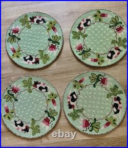 Mackenzie Child's Beaded Runaway Rabbit Placemat 15 Set Of 4