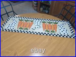 Mackenzie Child's Courtly Carrot Beaded Runner Size 36 X 13