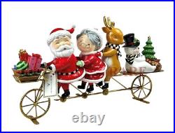 Mackenzie Childs Courtly Check Granny Kitsch Santa & Company New No Box Mackenzie Childs Courtly Check Granny Kitsch Santa & Company New No Box