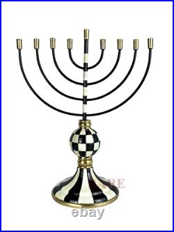 Mackenzie-Childs Courtly Check Menorah 15.75 Tall New
