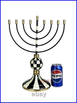 Mackenzie-Childs Courtly Check Menorah 15.75 Tall New