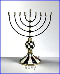 Mackenzie-Childs Courtly Check Menorah 15.75 Tall New