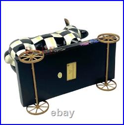 Mackenzie Childs Courtly Check Sheep on Parade Décor New No Box