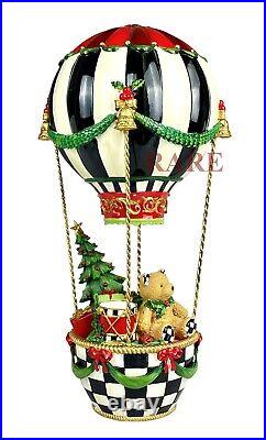 Mackenzie Childs Courtly Check Toyland Hot Air Balloon 15.5 Tall New No Box