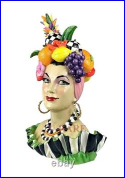 Mackenzie-Childs Courtly Tutti Frutti Ambrosia Lady Figure 20.75 T New No Box