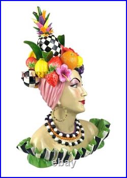 Mackenzie-Childs Courtly Tutti Frutti Ambrosia Lady Figure 20.75 T New No Box