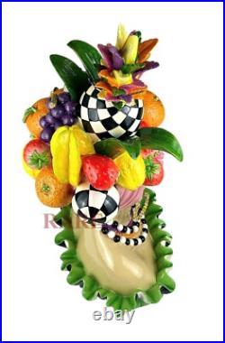 Mackenzie-Childs Courtly Tutti Frutti Ambrosia Lady Figure 20.75 T New No Box