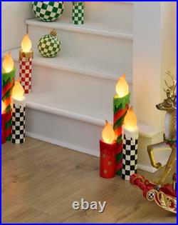 Mackenzie Childs Cozy Christmas Illuminated Melting Candle Cluster