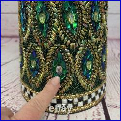 Mackenzie Childs Emerald Luxe Beaded Cone Trees Set of 3 30 Tall READ DESCRIP Mackenzie Childs Emerald Luxe Beaded Cone Trees Set of 3 30 Tall READ DESCRIP