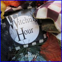 Mackenzie Childs Extra Large 32 X 32 Halloween Wreath Excellent Condition