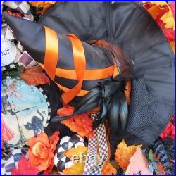 Mackenzie Childs Extra Large 32 X 32 Halloween Wreath Excellent Condition