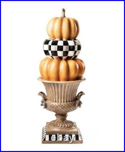 Mackenzie Childs Fall On The Farm Stacked Pumpkin Urn